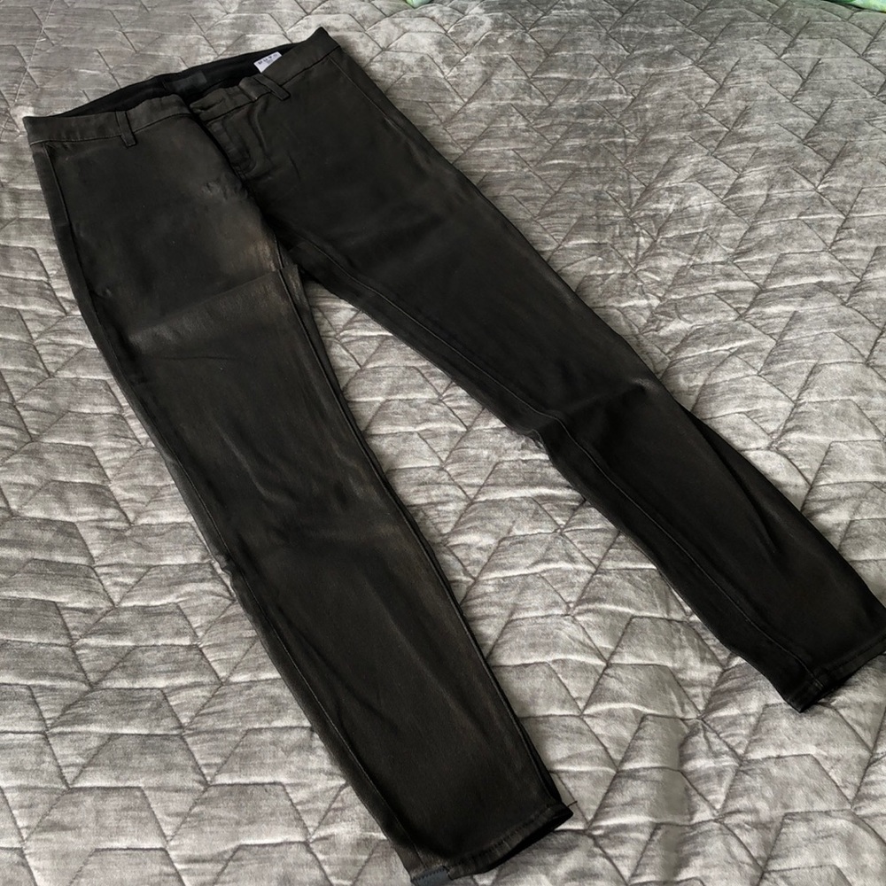 Koral Bronze Coated skinny jeans